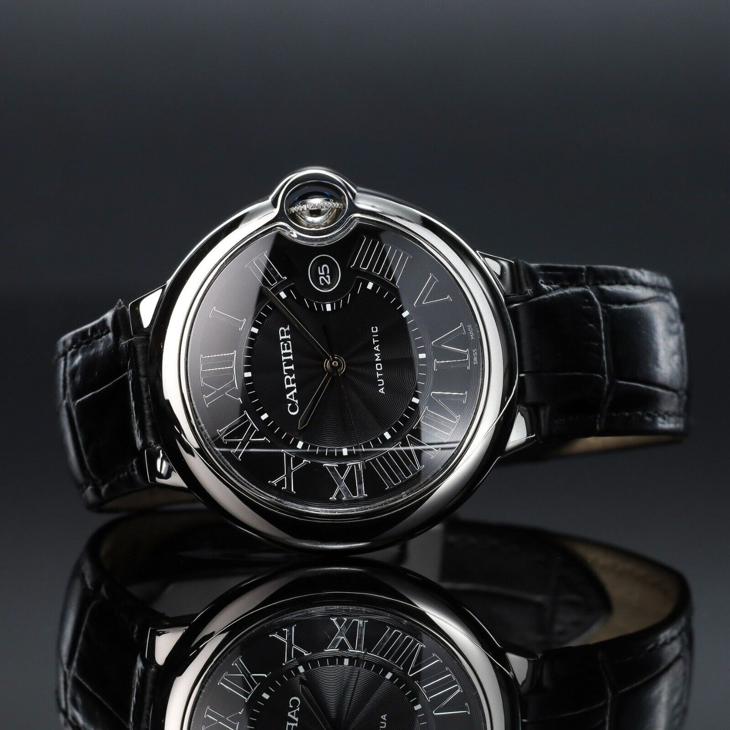 Cartier Ballon Bleu Black Dial-WSBB0003