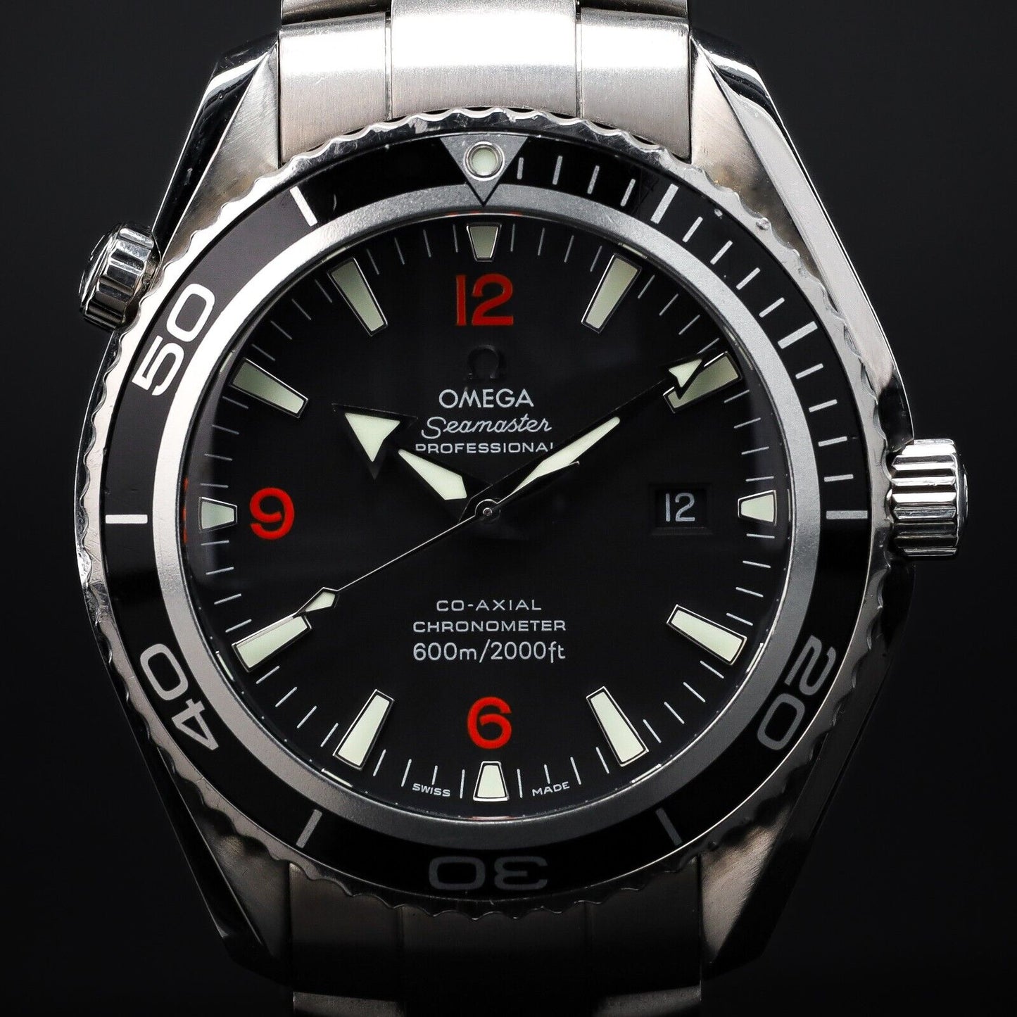 OMEGA Seamaster Planet Ocean Men's Steel Black Dial-2200.51.00