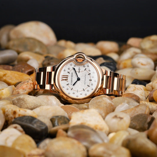 Cartier Ballon 33 Rose Gold / Diamond-Set / WGBB0054