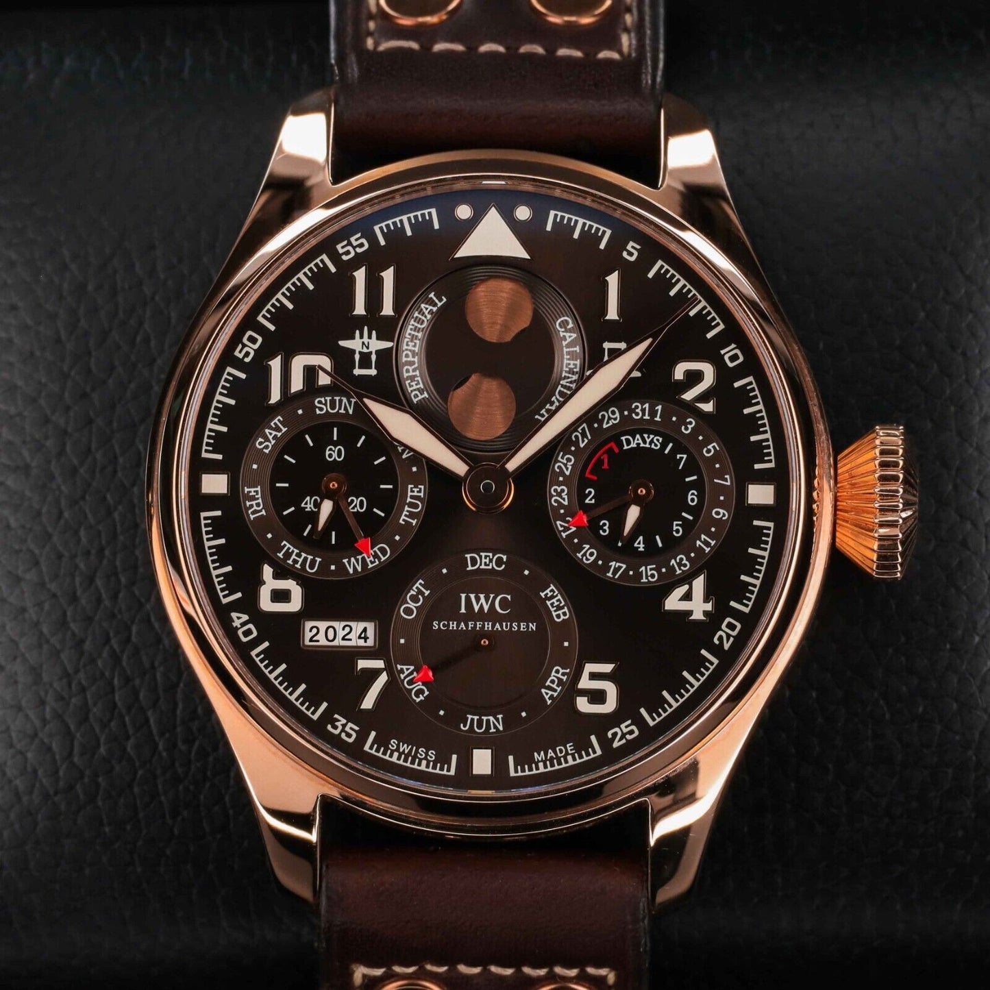 IWC Big Pilot Saint Exupery Rose Gold Mens Watch IW502617