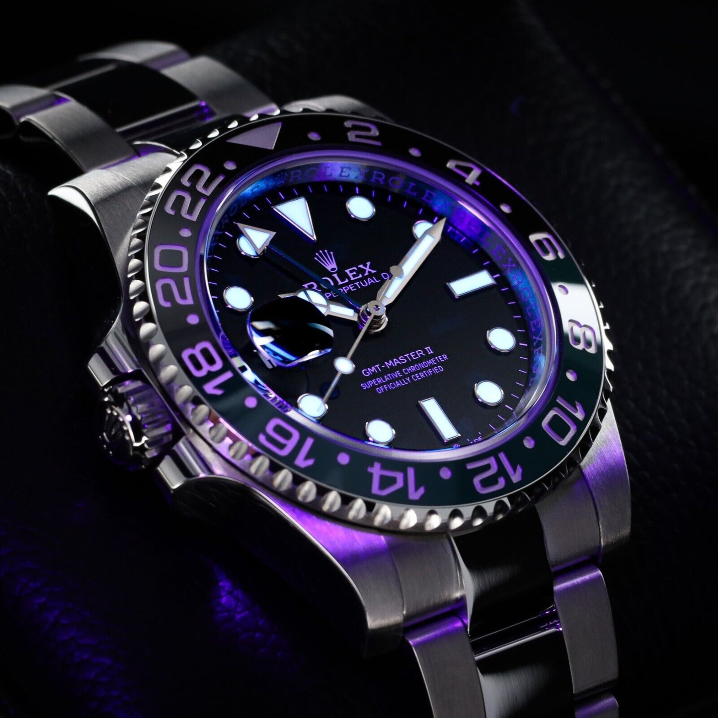 Rolex Sea-Dweller Silver Oyster Bracelet with Black Bezel-16600