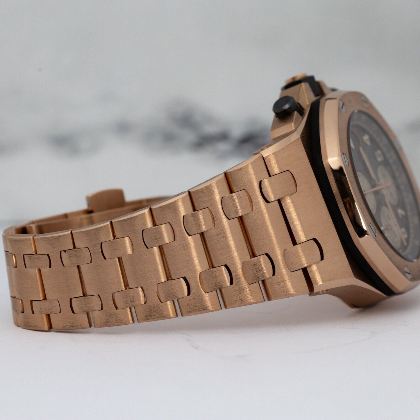 Audemars Piguet Royal Oak Rose Gold Rhodium Brick Watch - 26470OR.OO.1000OR.02