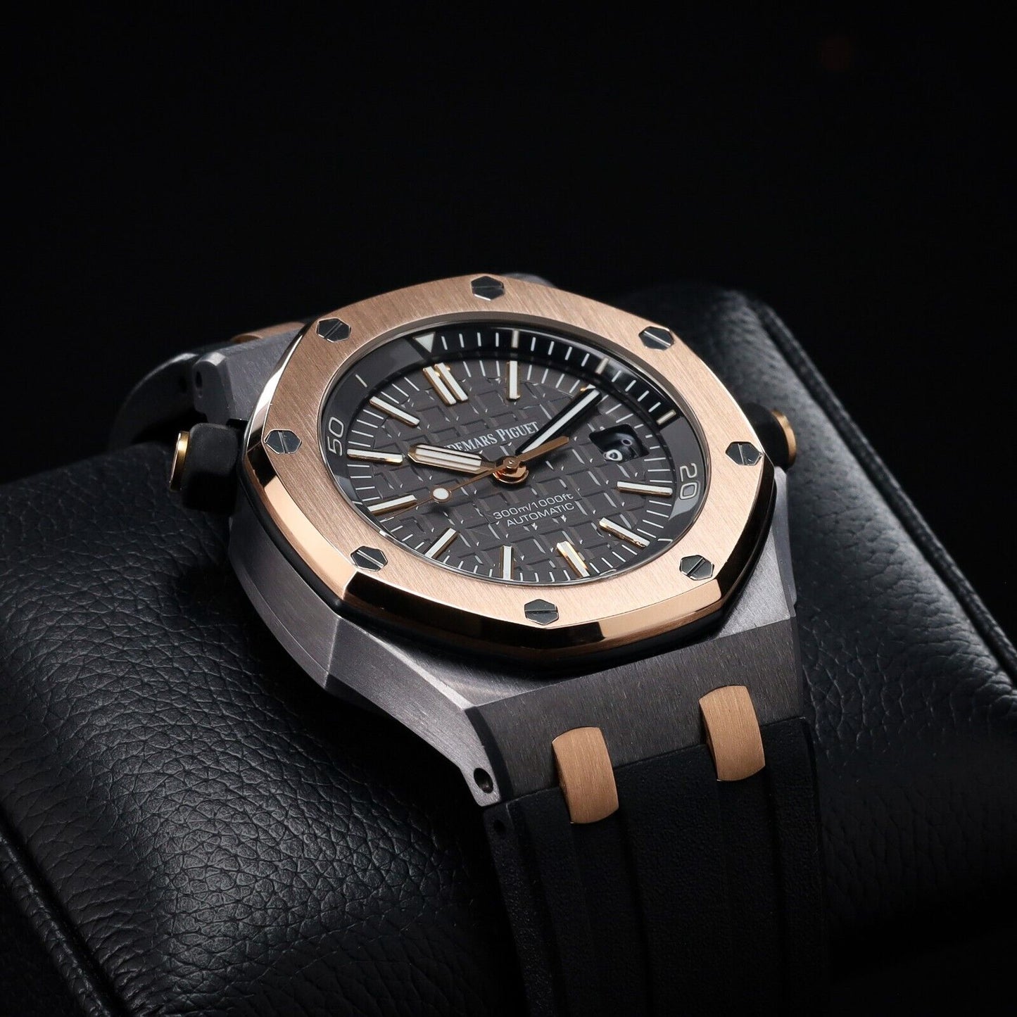 Audemars Piguet Royal Oak Offshore Diver 42 Rose Gold Grey -15709TR.OO.A005CR.01