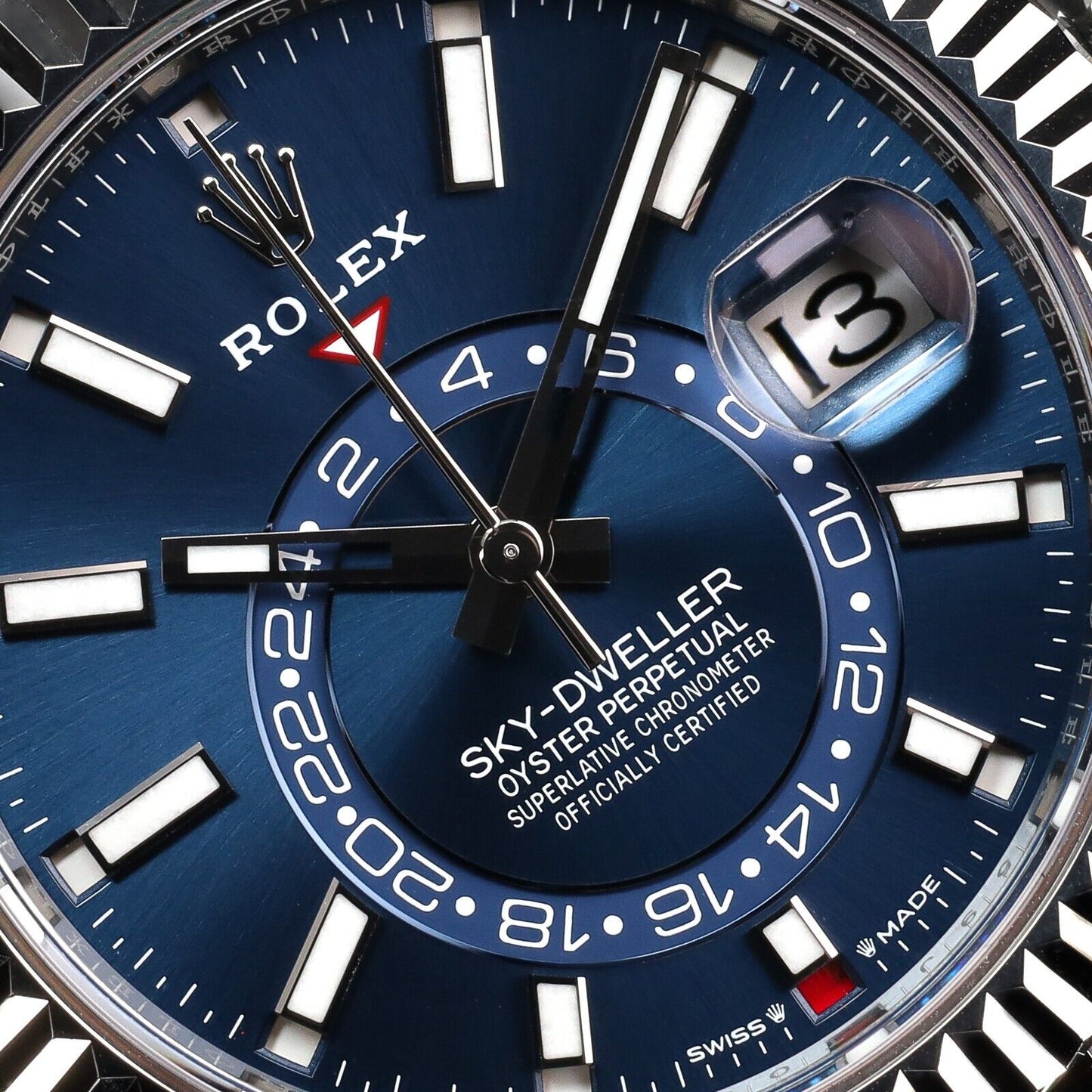 Rolex Sky-Dweller Silver Jubilee Bracelet with Silver Bezel-336934