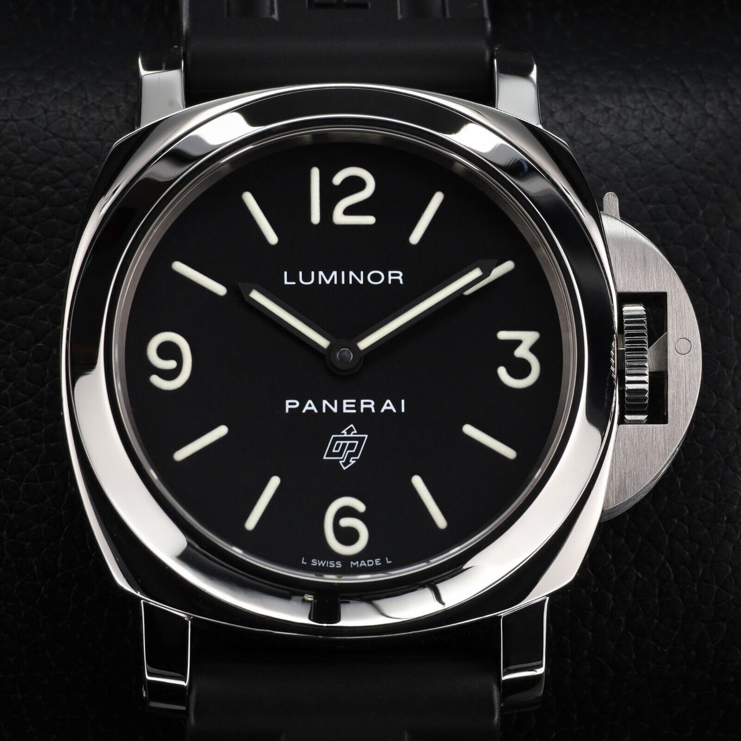 Panerai Luminor Men's Black Watch with Rubber Strap - PAM00000