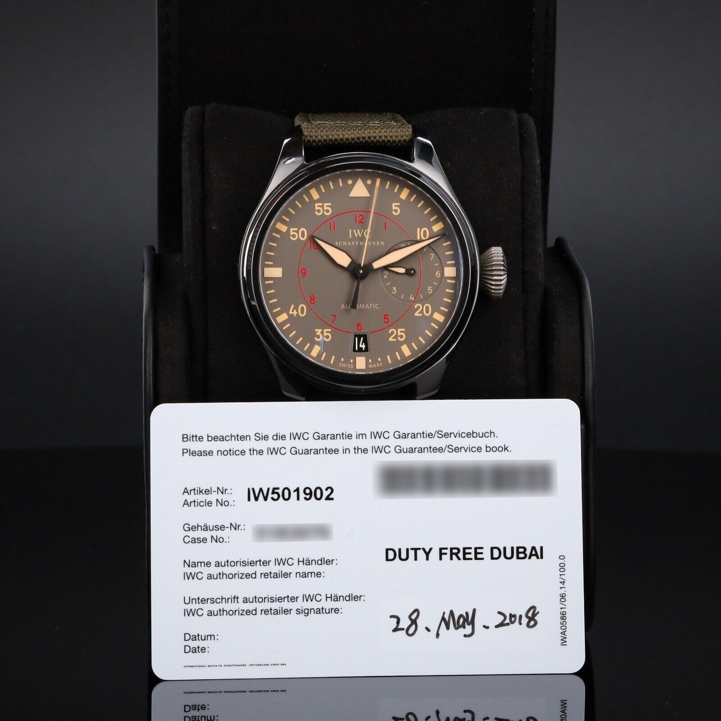 IWC Big Pilot Ceramic Grey Brown Dial -IW501902