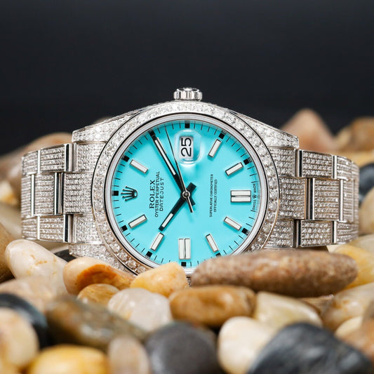 Rolex Datejust Tiffany Blue Dial Bussdown -126300