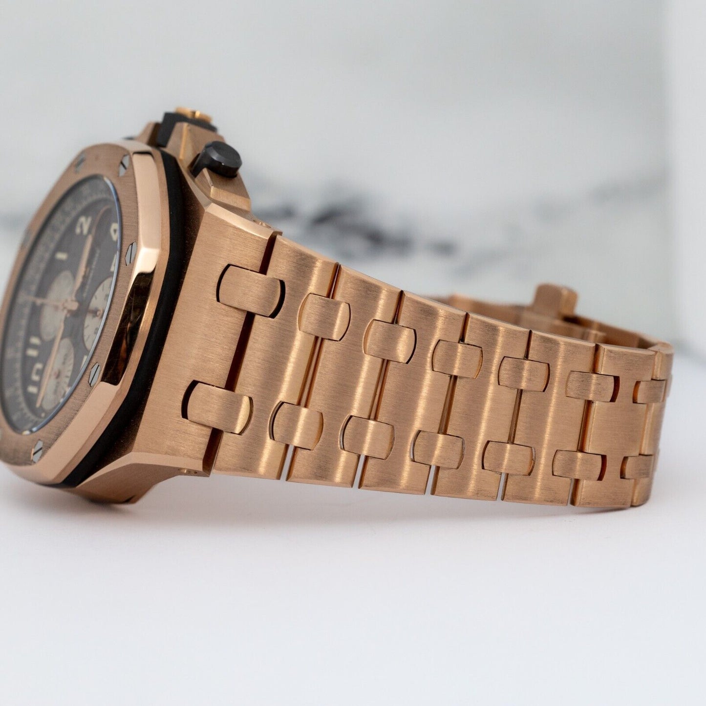 Audemars Piguet Royal Oak Rose Gold Rhodium Brick Watch - 26470OR.OO.1000OR.02