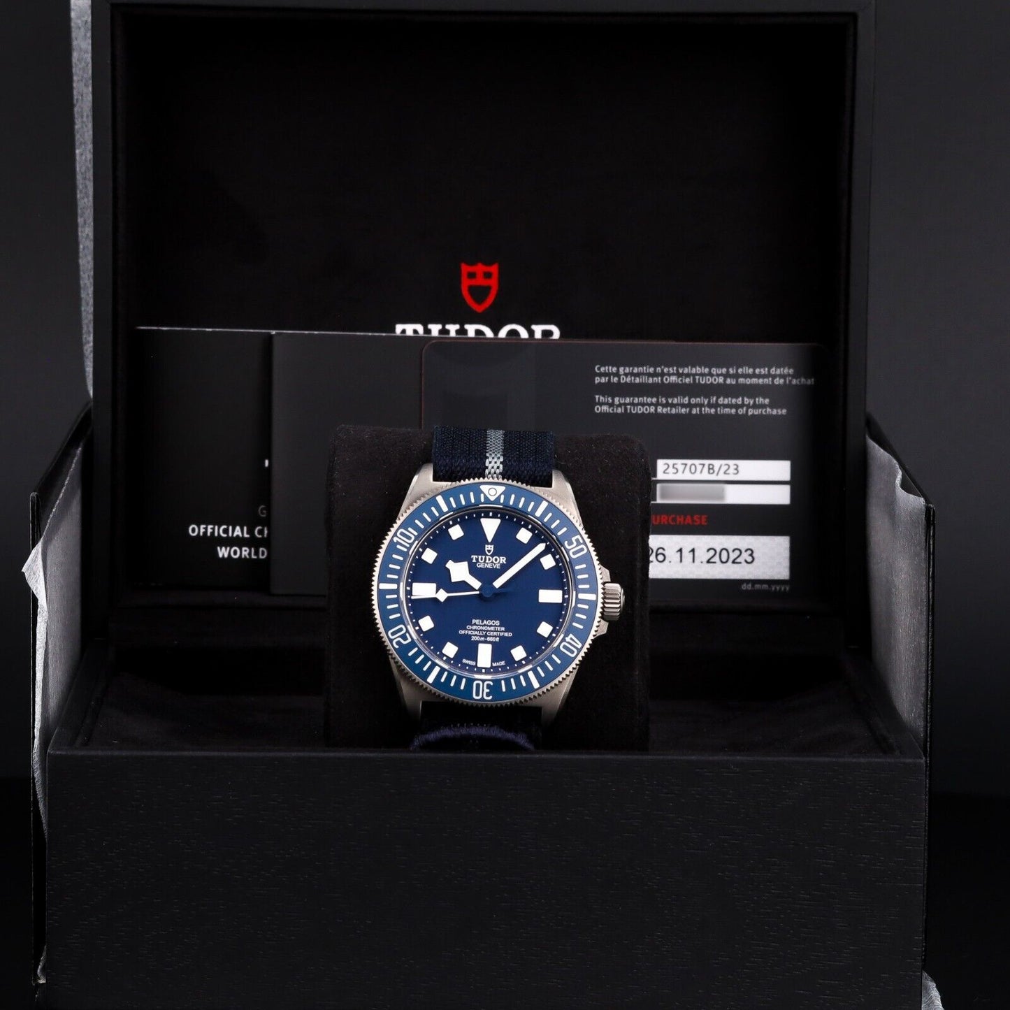 Tudor Pelagos FXD 42mm Titanium Blue Men's Watch-M25707B/23-0001