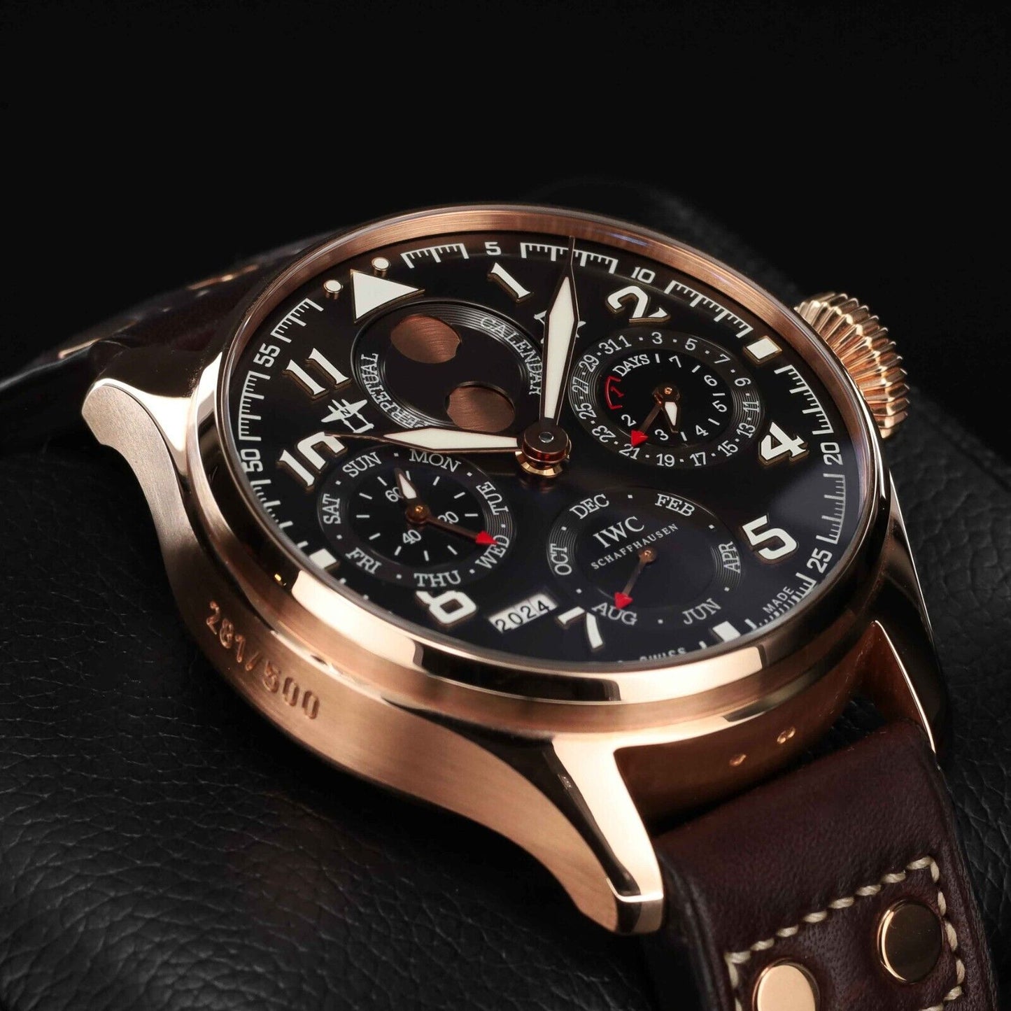 IWC Big Pilot Saint Exupery Rose Gold Mens Watch IW502617