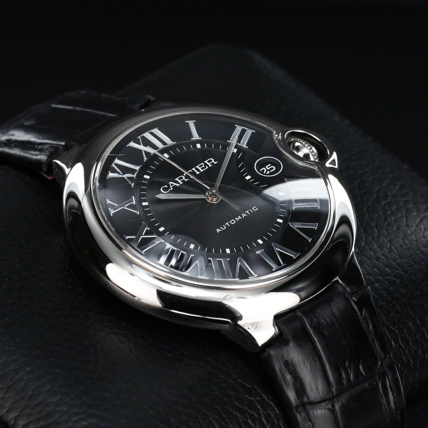 Cartier Ballon Bleu Black Dial-WSBB0003