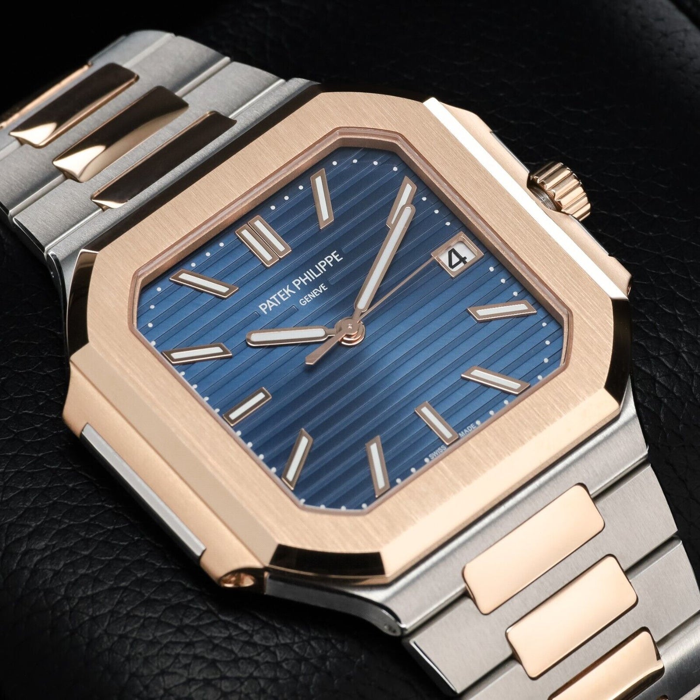 NEW UNWORN 2024 Patek Philippe Cubitus Two-Tone Blue Dial Rose Gold 5821/1AR