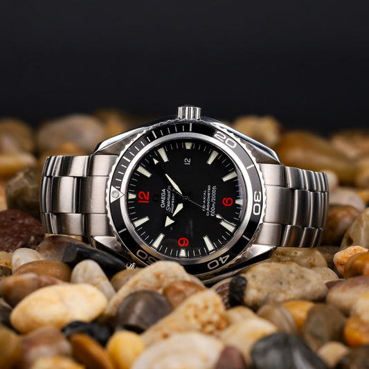 OMEGA Seamaster Planet Ocean Men's Steel Black Dial-2200.51.00