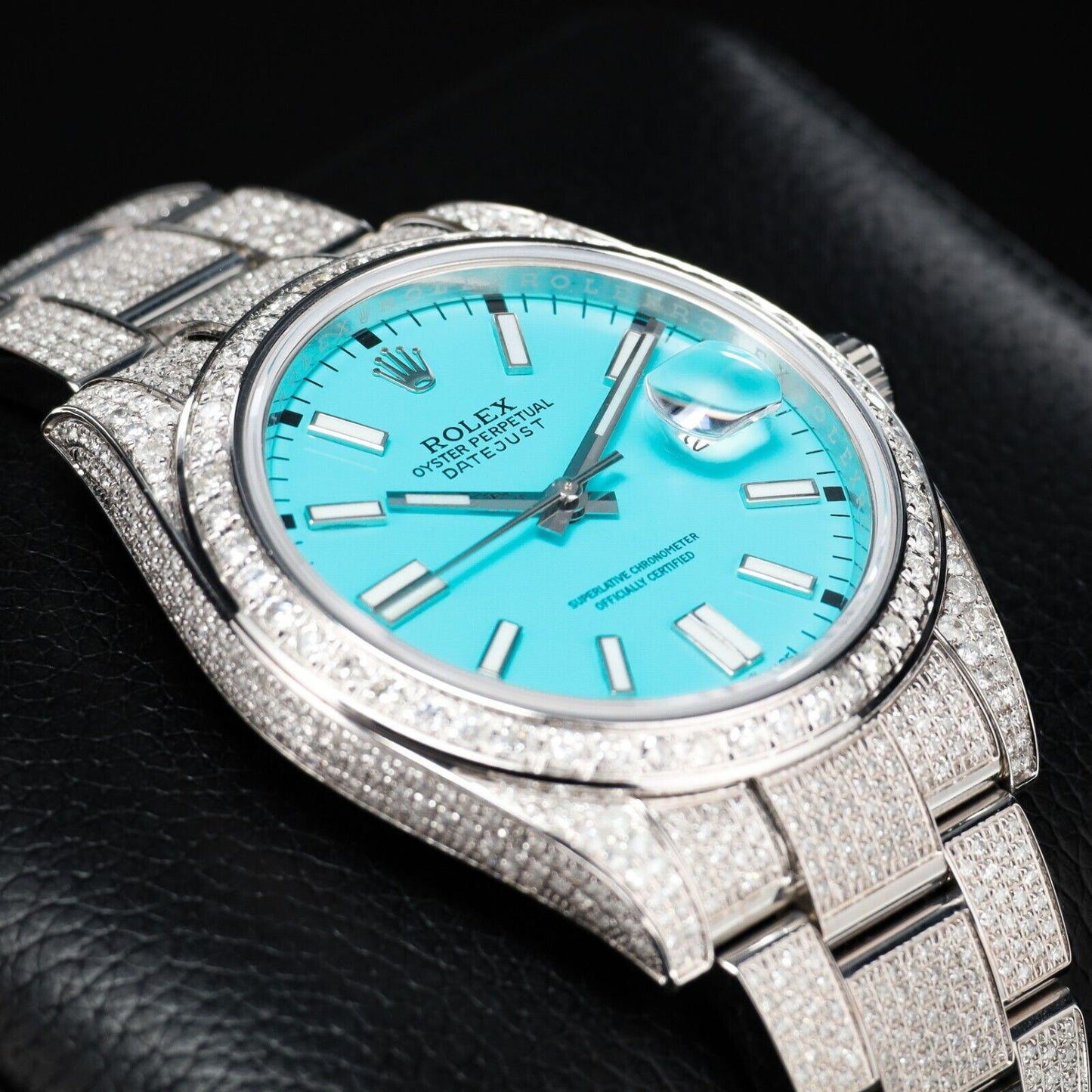 Rolex Datejust Tiffany Blue Dial Bussdown -126300