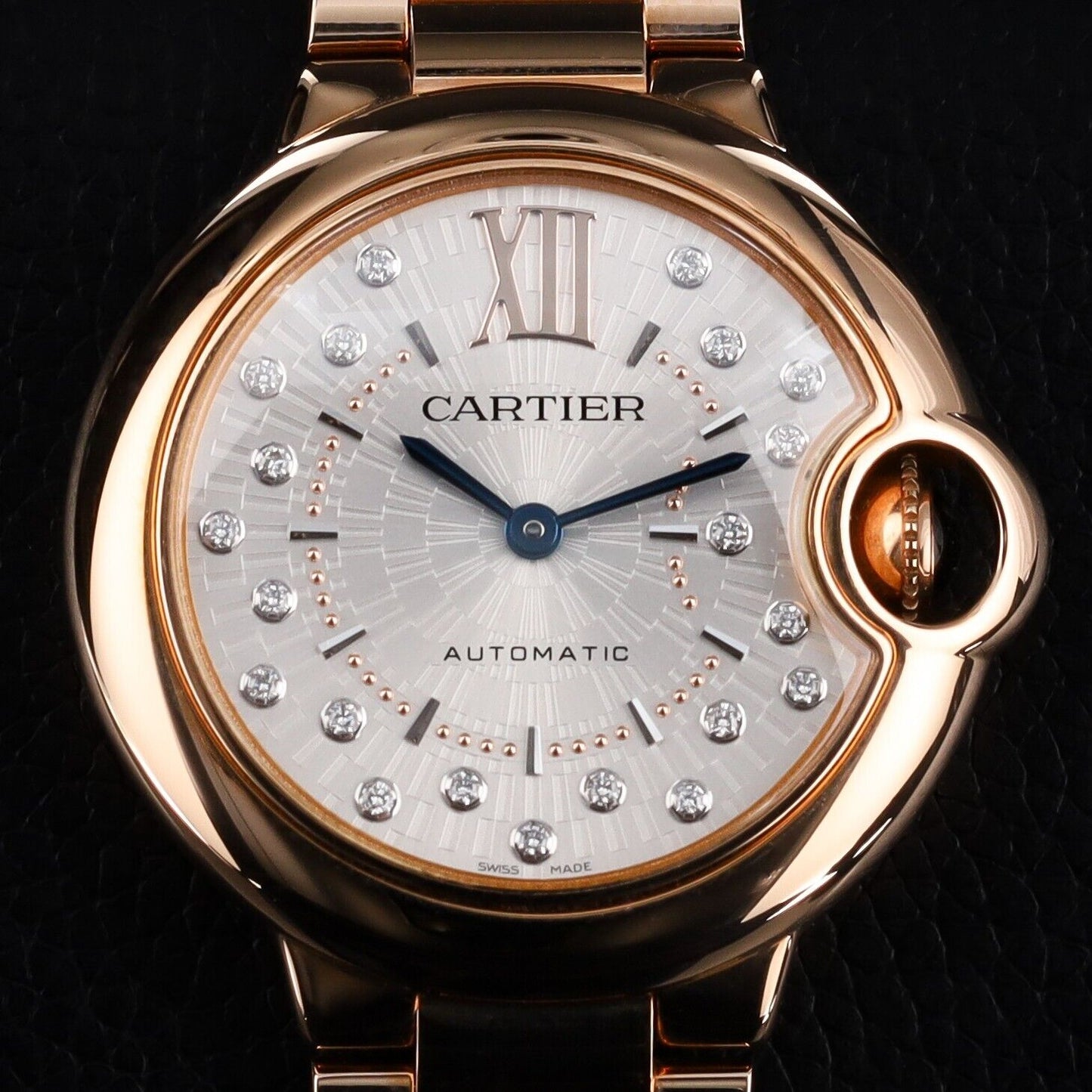 Cartier Ballon 33 Rose Gold / Diamond-Set / WGBB0054