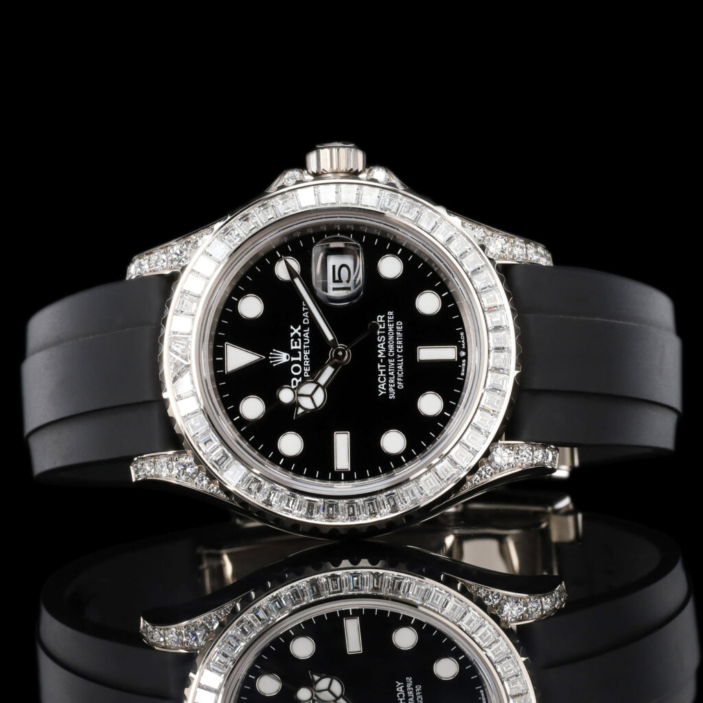 Rolex Yacht-Master 226679TBR white gold black dial Oysterflex bracelet unworn