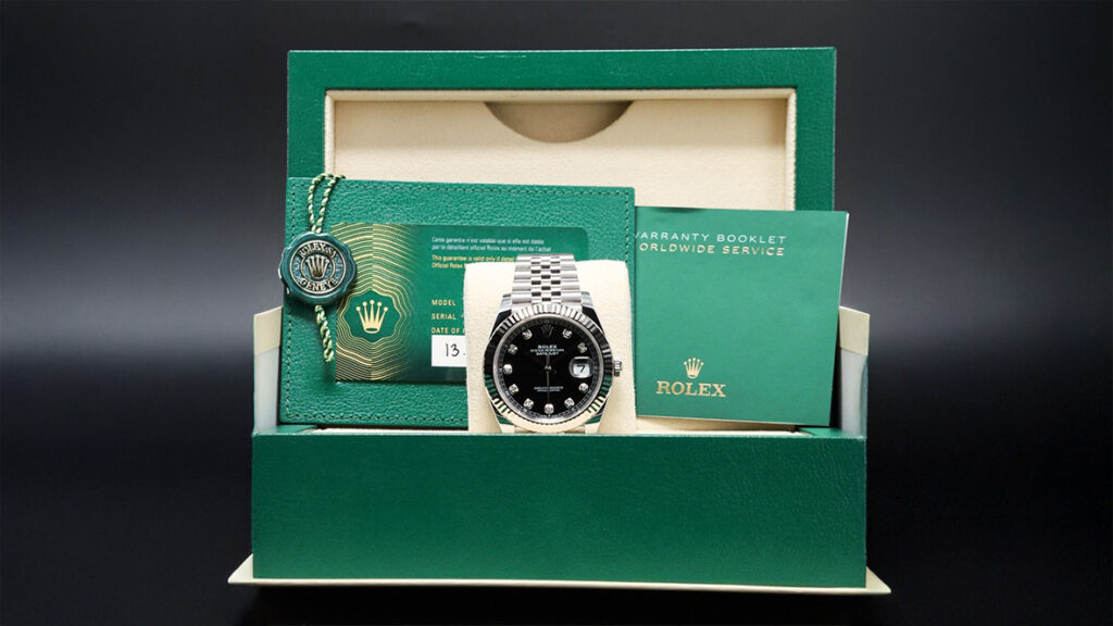 rolex-datejust-41- with box-and-papers