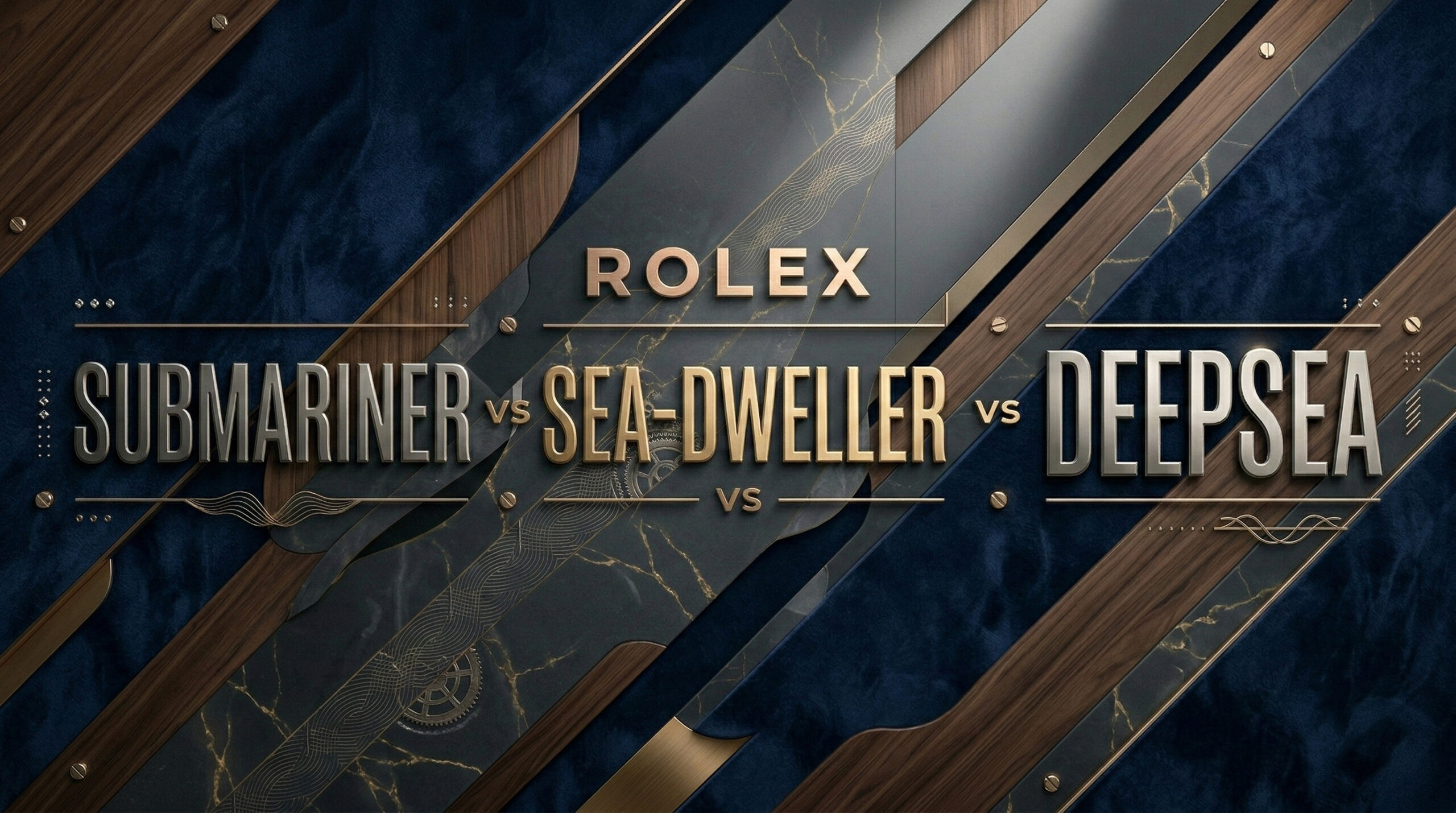 Rolex Submariner vs Sea-Dweller vs Deepsea