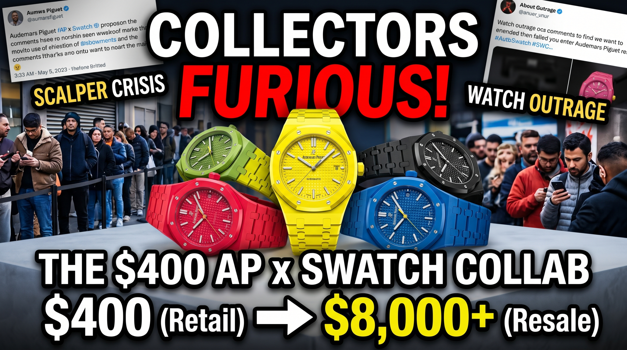 The $400 AP x Swatch Watch Collection Already Reselling for $8,000+, and Why Collectors Are Furious