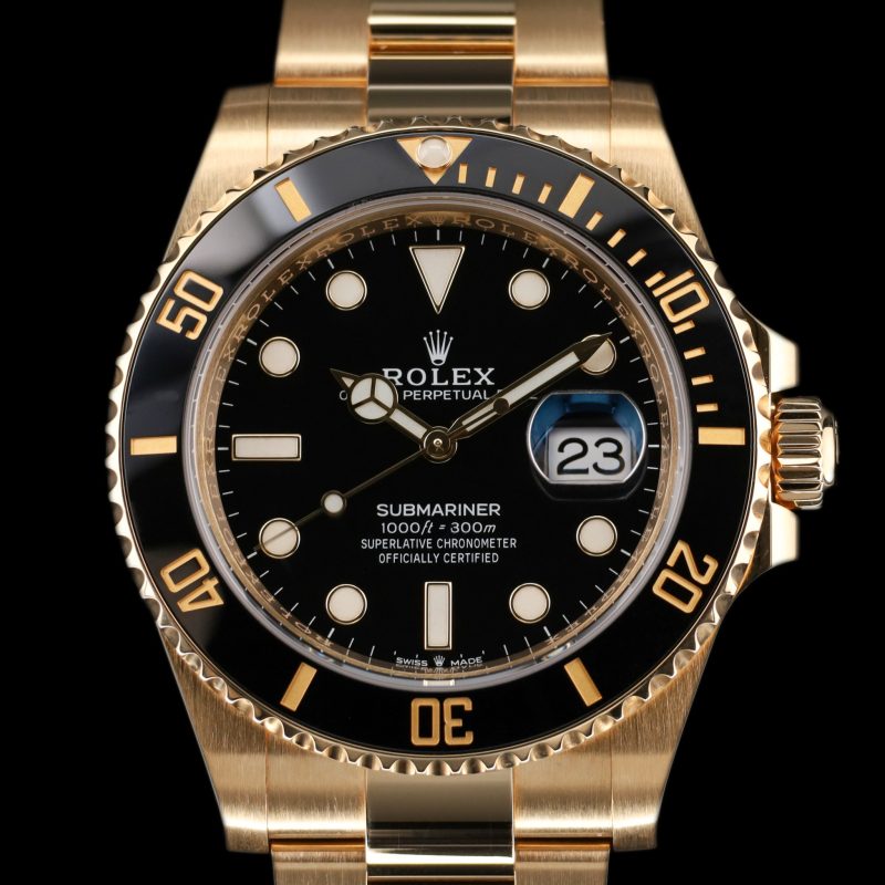 Rolex Submariner Date Yellow Gold Black Dial