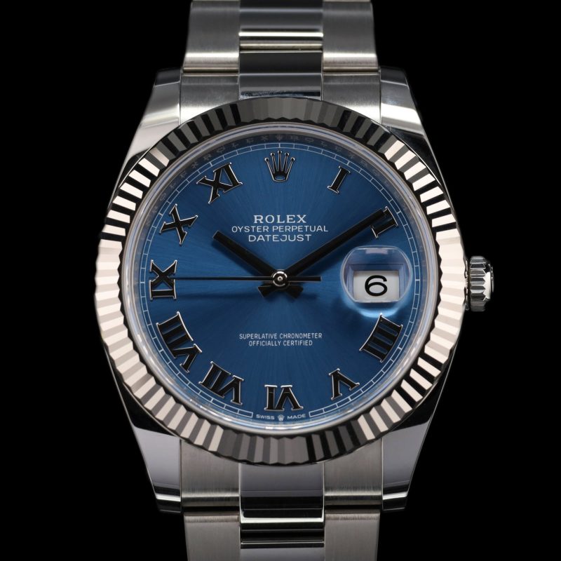 Rolex Datejust Fluted 41mm Roman Blue Dial