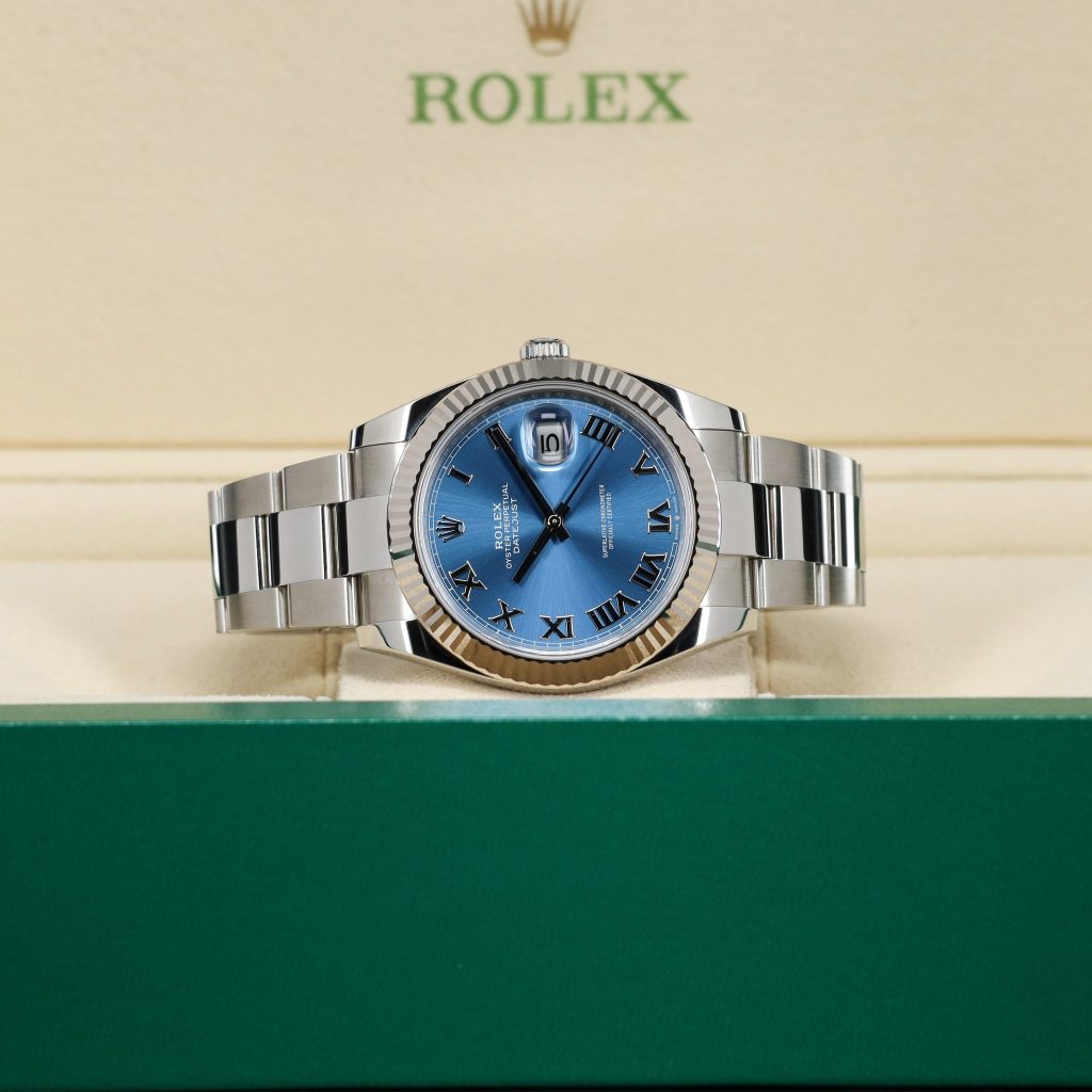Rolex Datejust Fluted 41mm Roman Blue Dial