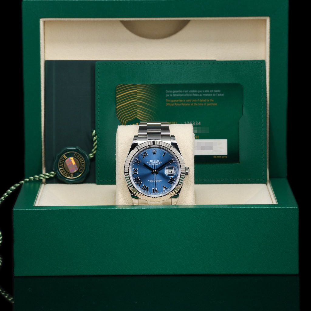 Rolex Datejust Fluted 41mm Roman Blue Dial