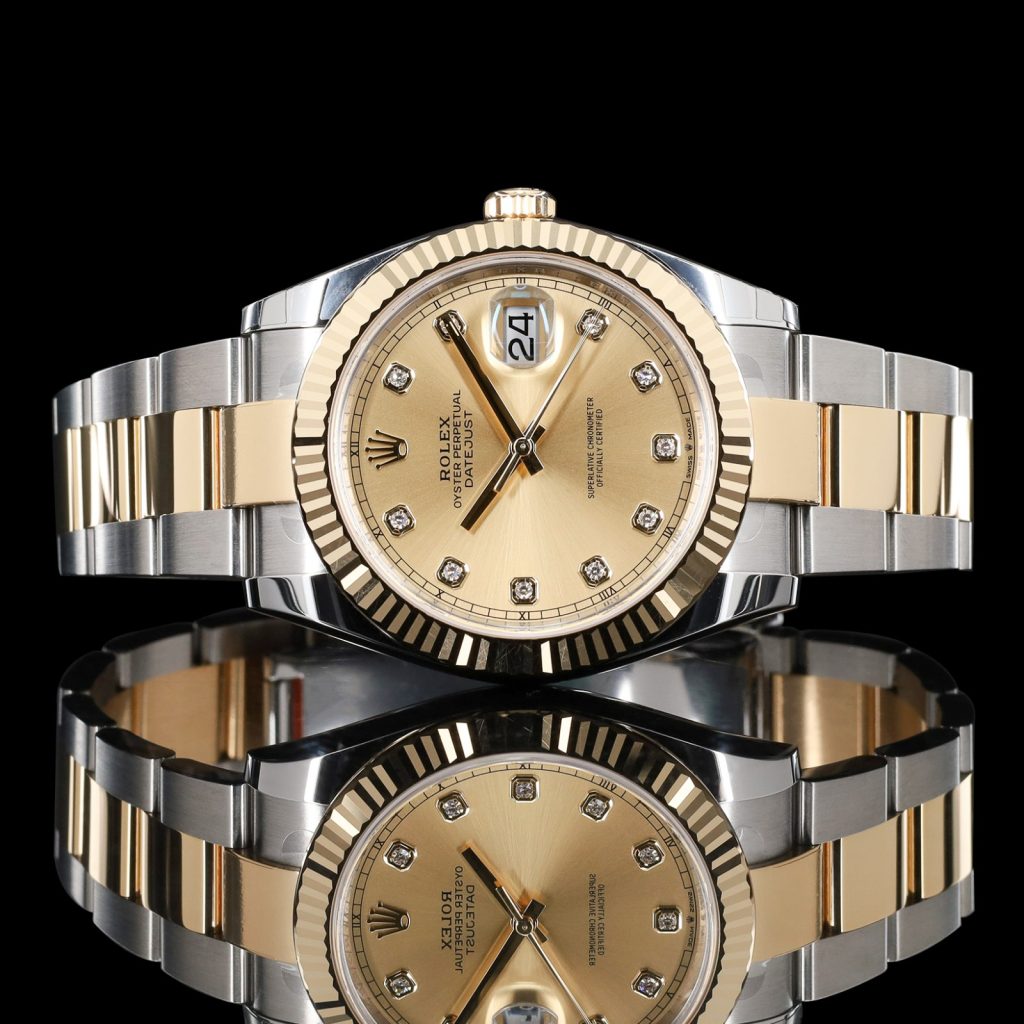 Rolex Datejust Gold Dial W/ Diamond Markers