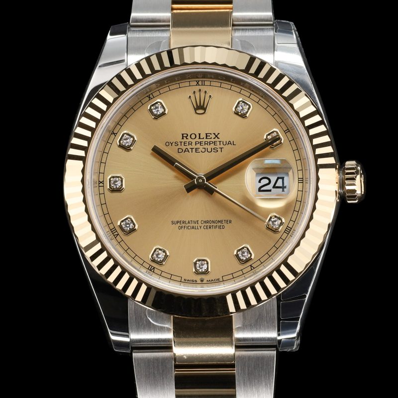 Rolex Datejust Gold Dial W/ Diamond Markers