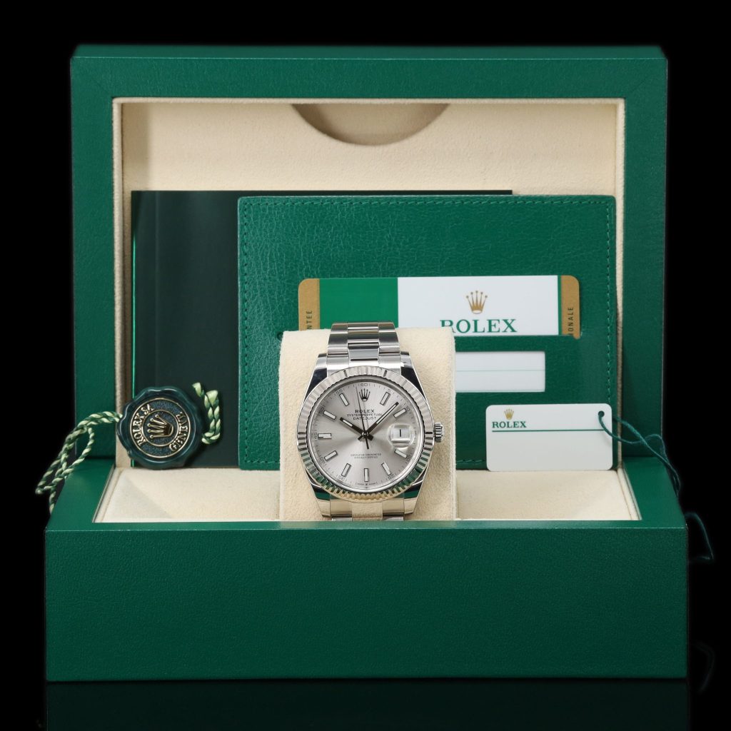 Rolex Datejust 41 White Stick Dial