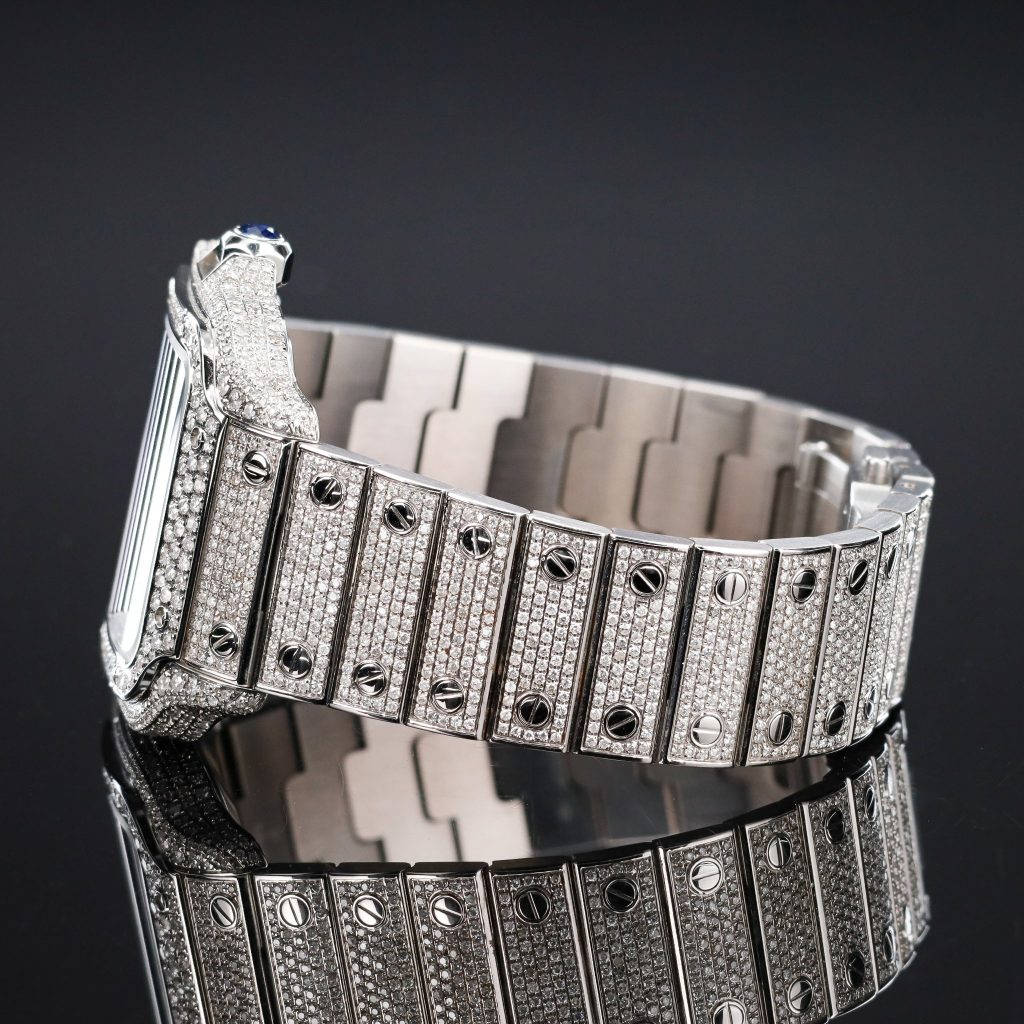 Cartier Santos de Cartier Blue Dial Bussdown