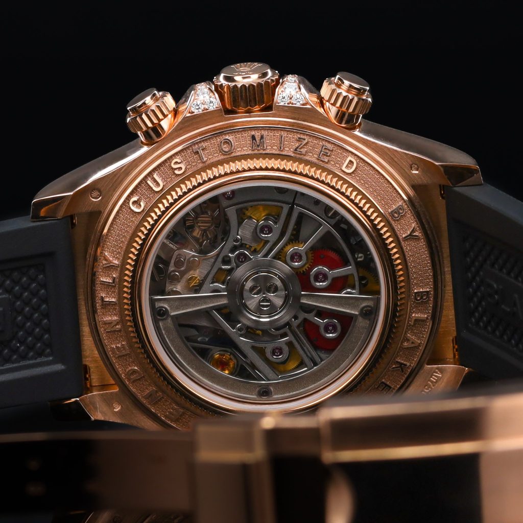 Blaken Daytona Rainbow Skeleton Rose Gold