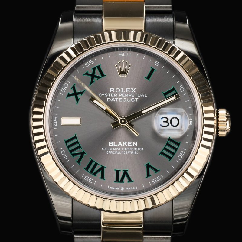 Blaken Datejust 41 Wimbledon Two Tone DLC Coated