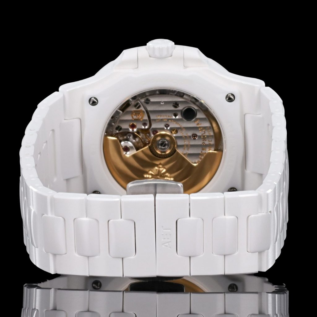 AET Remould Nautilus Purple White Ceramic Open Caseback 1 of 5