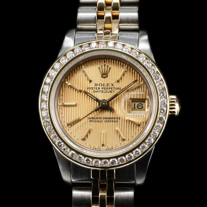 Rolex Datejust 36 Lady 26 Gold Dial AM Bezel