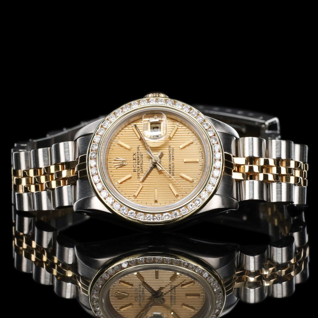 Rolex Datejust 36 Lady 26 Gold Dial AM Bezel