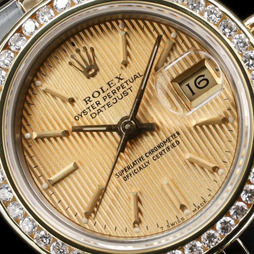Rolex Datejust 36 Lady 26 Gold Dial AM Bezel