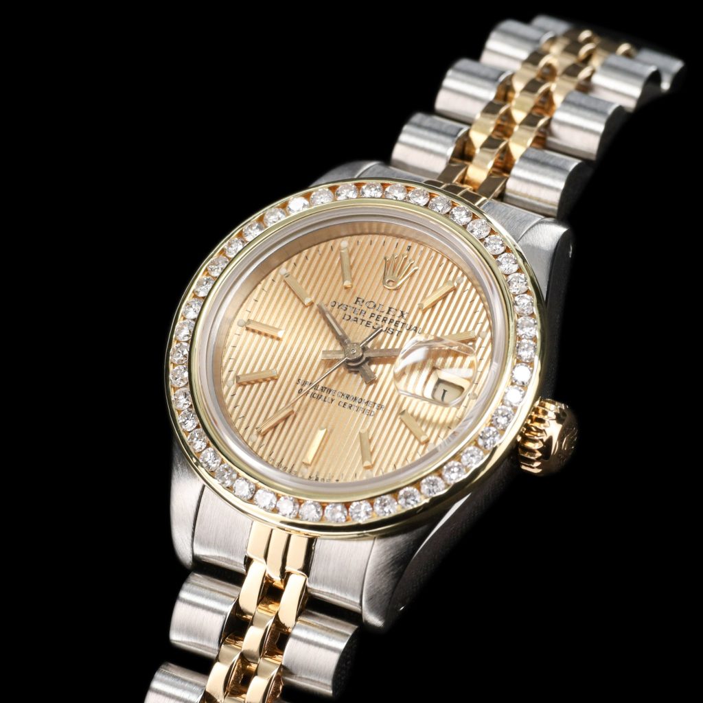 Rolex Datejust 36 Lady 26 Gold Dial AM Bezel