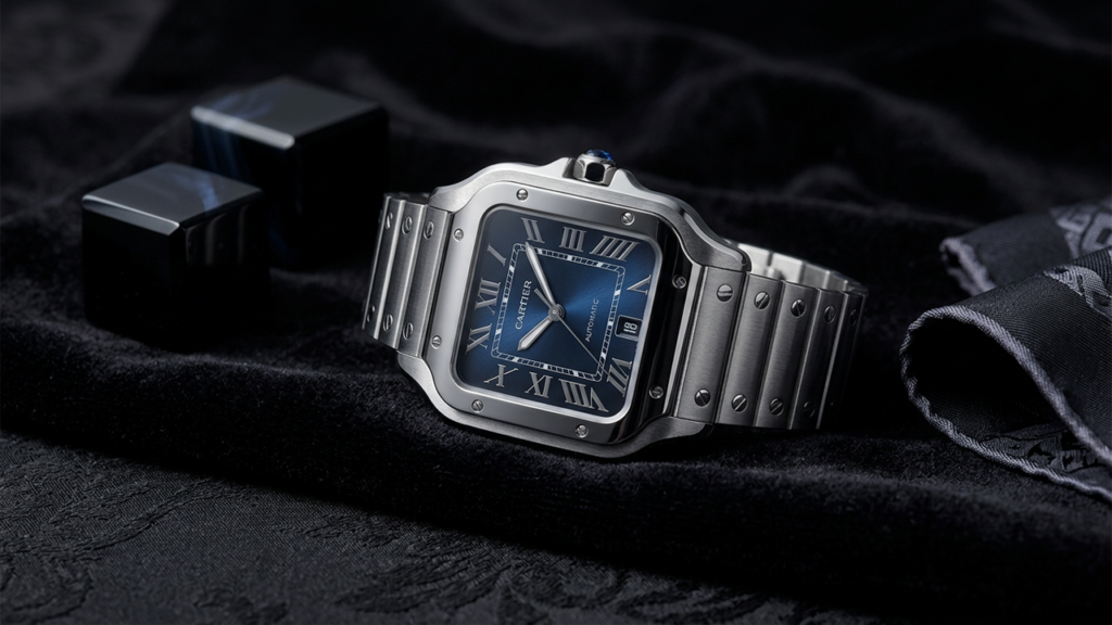 Cartier Santos Blue Dial