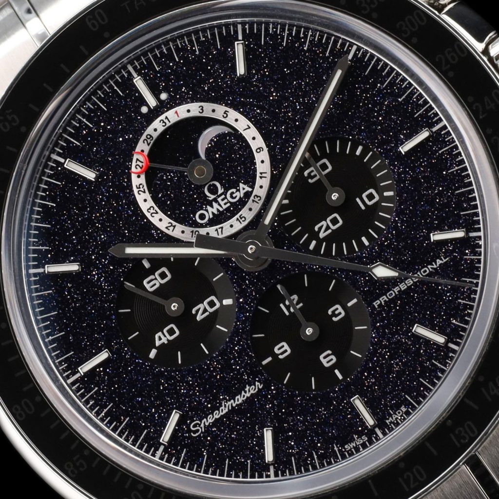 Omega Speedmaster Moonwatch Professional Moonphase Aventurine / Bracelet