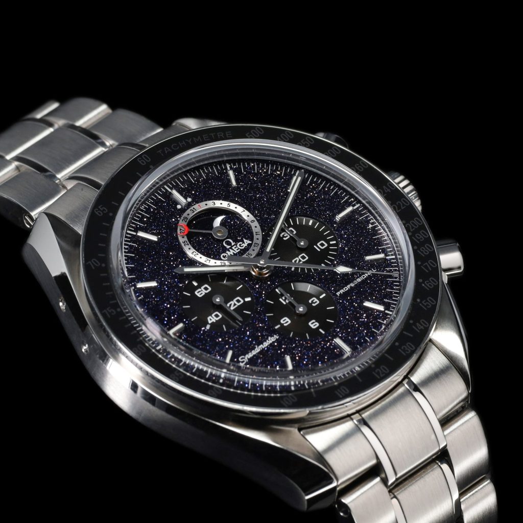 Omega Speedmaster Moonwatch Professional Moonphase Aventurine / Bracelet