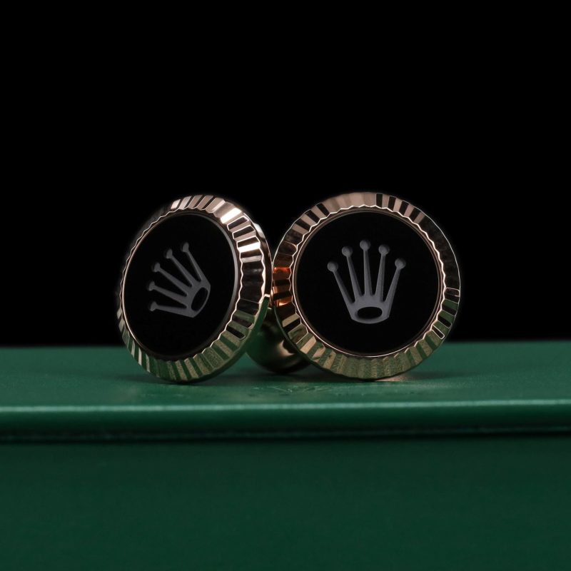 Rolex Cufflinks Black
