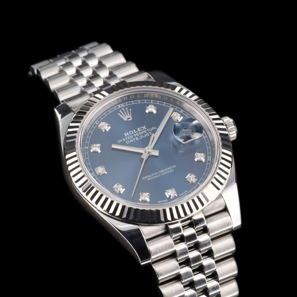 Rolex Datejust 41 Stainless Steel Fluted / Jubilee / Blue – Diamond