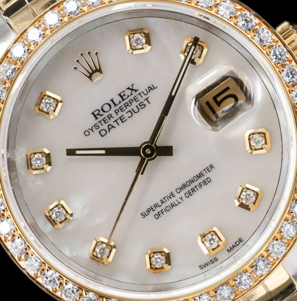 Rolex Datejust 36 AM Mother of Pearl and AM Diamond Bezel