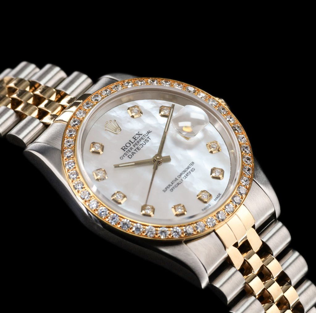 Rolex Datejust 36 AM Mother of Pearl and AM Diamond Bezel