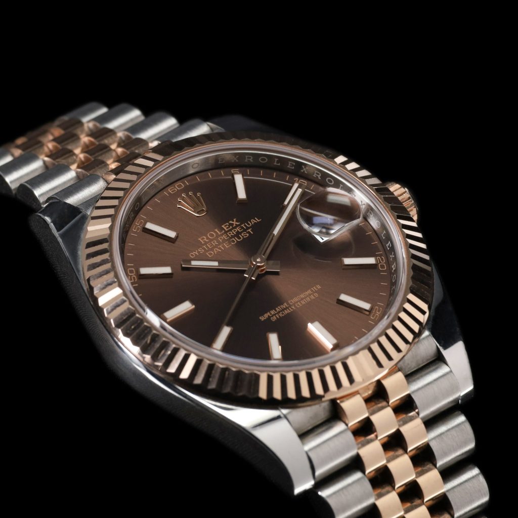 Rolex Datejust 41 Rolesor Everose Fluted / Jubilee / Chocolate