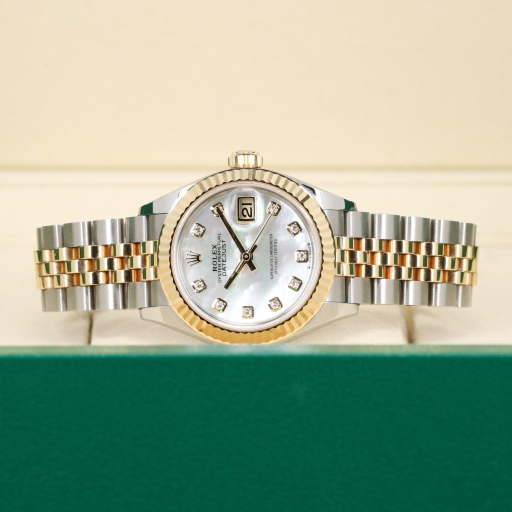 Rolex Lady-Datejust Lady-Datejust 28 Rolesor Yellow Fluted / Jubilee / MOP