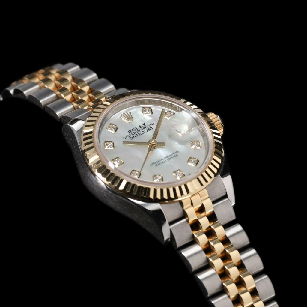 Rolex Lady-Datejust Lady-Datejust 28 Rolesor Yellow Fluted / Jubilee / MOP