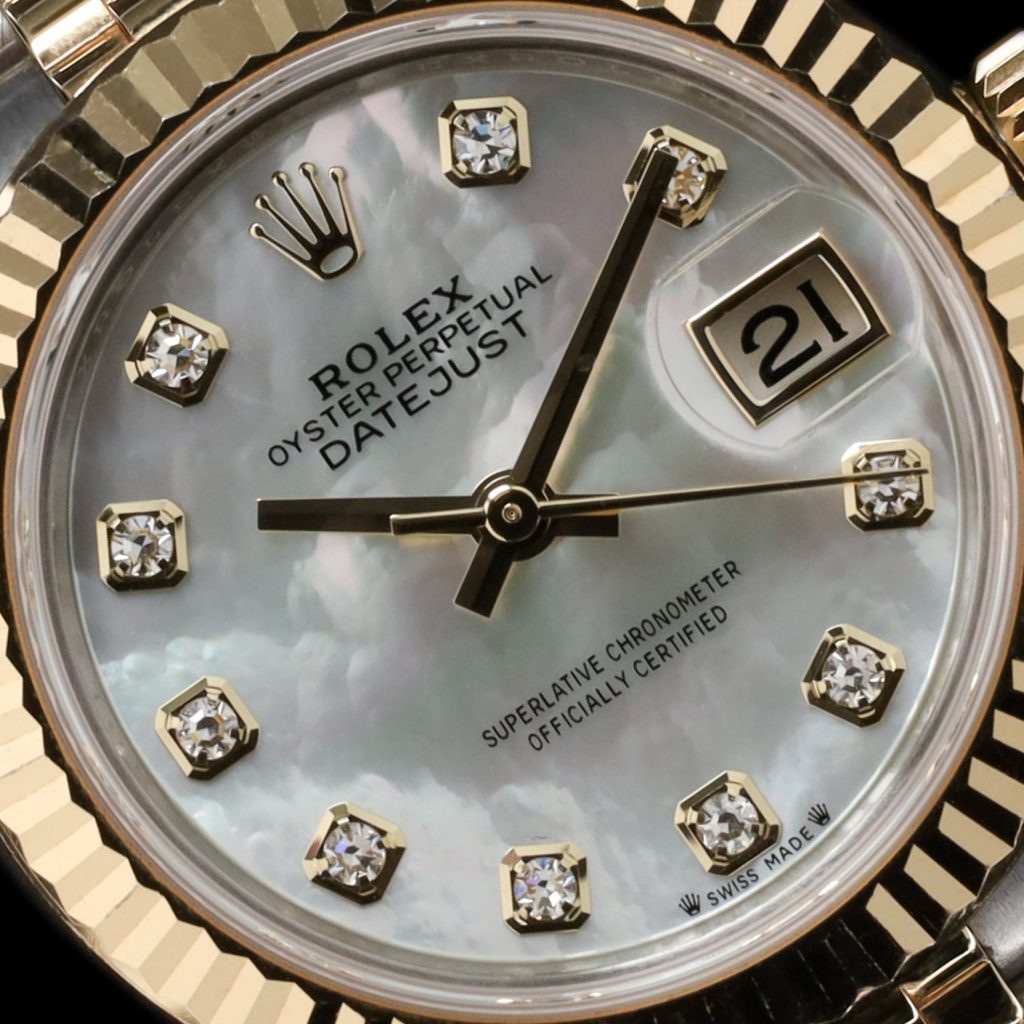 Rolex Lady-Datejust Lady-Datejust 28 Rolesor Yellow Fluted / Jubilee / MOP