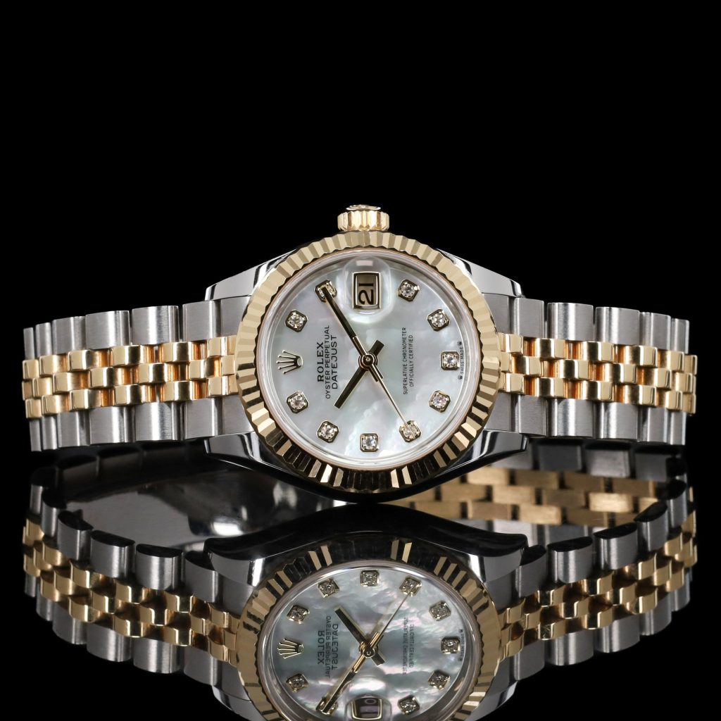 Rolex Lady-Datejust Lady-Datejust 28 Rolesor Yellow Fluted / Jubilee / MOP